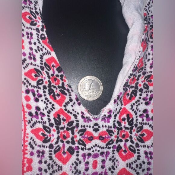 Free People Tegan Tunic Cutout Mini Dress Size 8 GUC - Picture 6 of 10